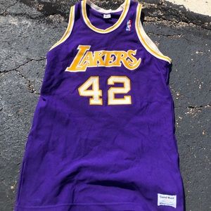 Vintage 80s Lakers James Worthy 42 Jersey